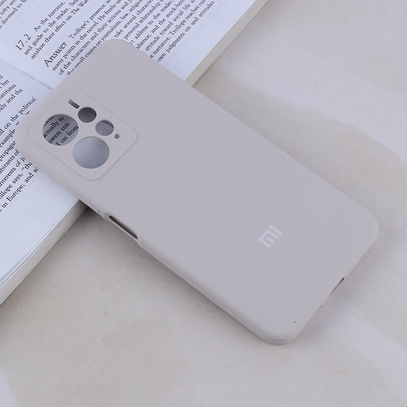 قاب سیلیکونی اصلی محافظ لنزدار Xiaomi Redmi Note 12 4G - کرم