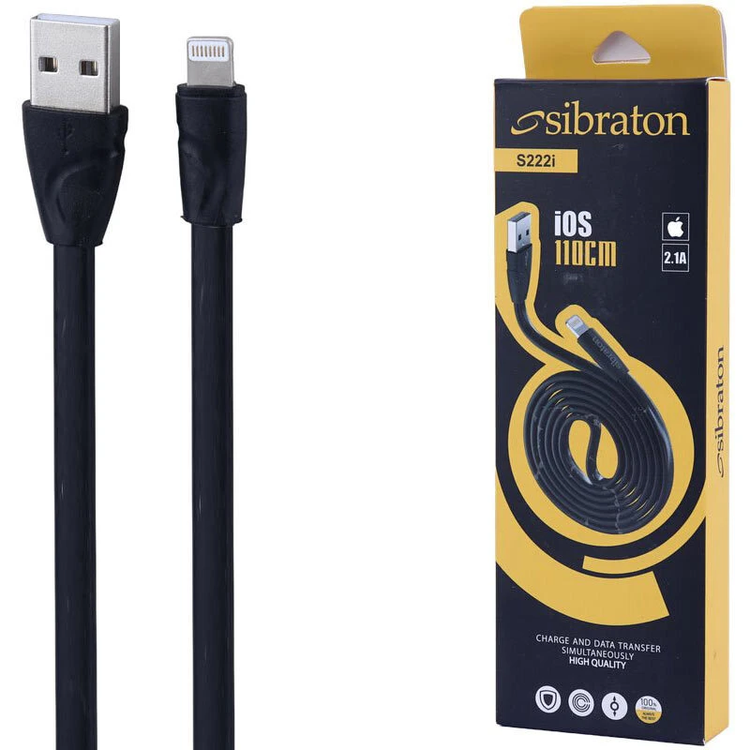 کابل لایتنینگ 2.1 آمپر سیبراتون S222i طول 1.1 متر