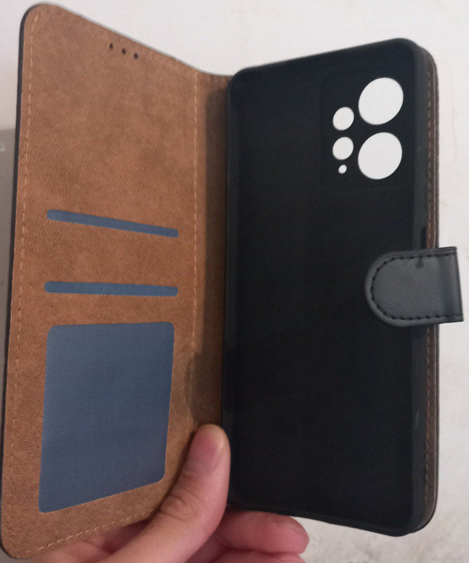 کیف کتابی کلاسوری چرمی مگنتی محافظ لنزدار شیائومی Note12 4g